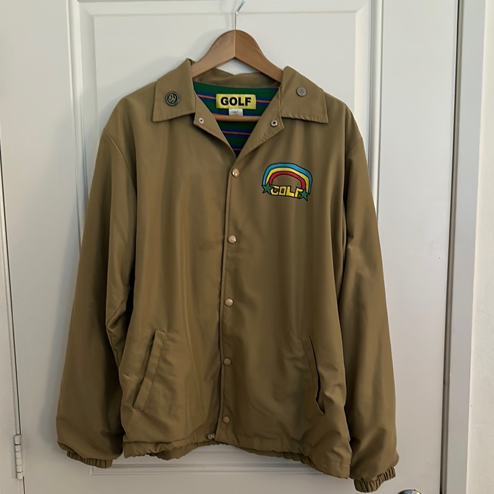 Golf Wang Tan rainbow coach Jacket